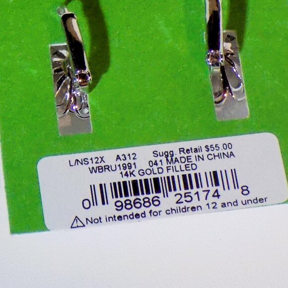 Lot 4 New Kate Spade Flower Stud Earrings Bundle $196 MSRP, 14K GF, Chantilly - Picture 7 of 10